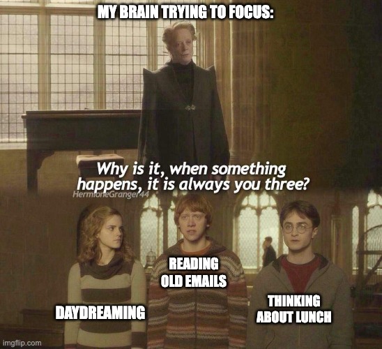 23 Harry Potter time management meme