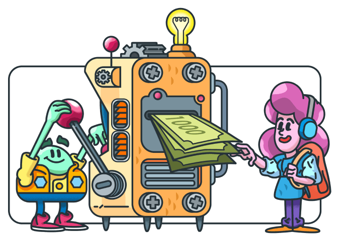 Calculating overtime payroll and hours worked illustration