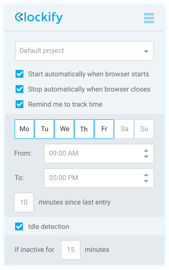 Appli de suivi de productivité - détection d'inactivité, rappels et pointage automatique