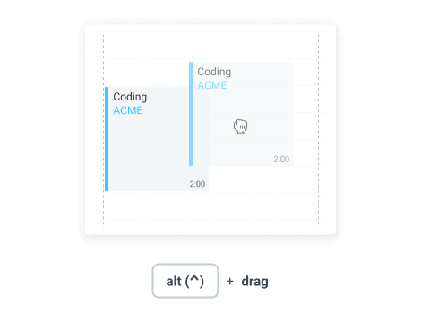 Duplicate time blocks in Calendar