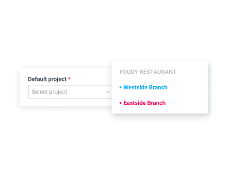 Kiosk feature - default project