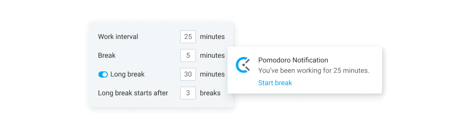 Pomodoro timer