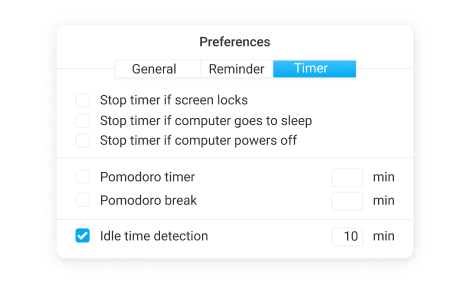 Auto start and stop the timer