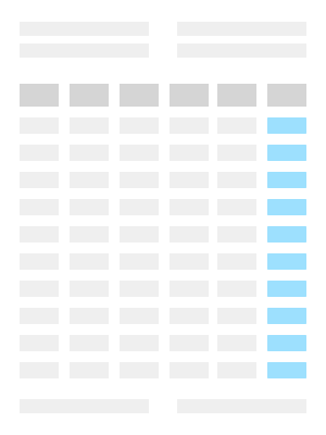 Preview of projects timesheet template