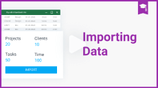 Tutorial de control del tiempo: Importación